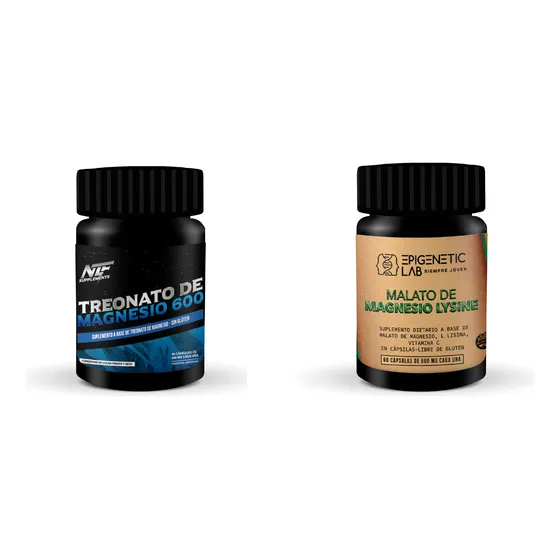 Treonato De Magnesio X 60 Cap + Malato De Magnesio X 60 Cap Neutro