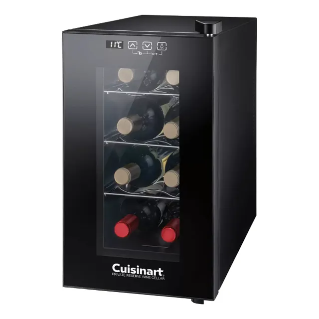 Enfriador De Vinos Cuisinart Para 8 Botellas Premium Negro