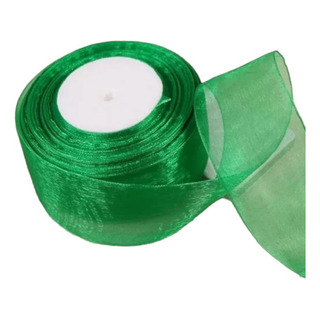 Y Rollo Liston Liso De Organza 2.5 Cms Ancho (50 M) De Largo Y Rollo Liston Liso De Organza 2.5 Cms Ancho (50 M) De Largo