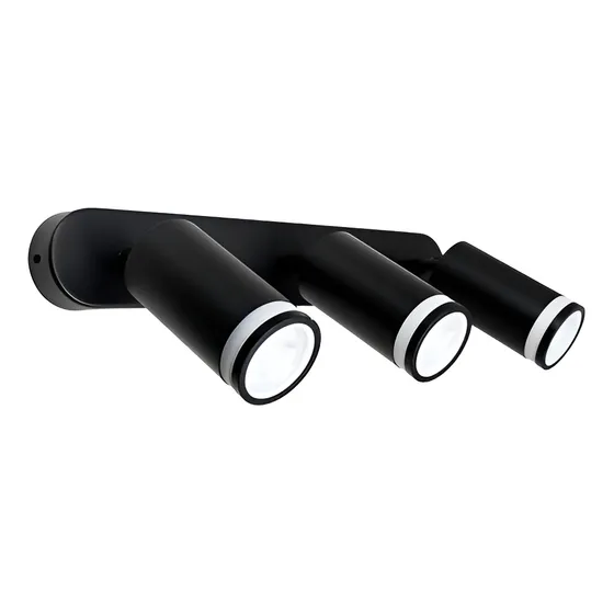 Aplique 3 Luces Negro Pared-techo Lh-3527