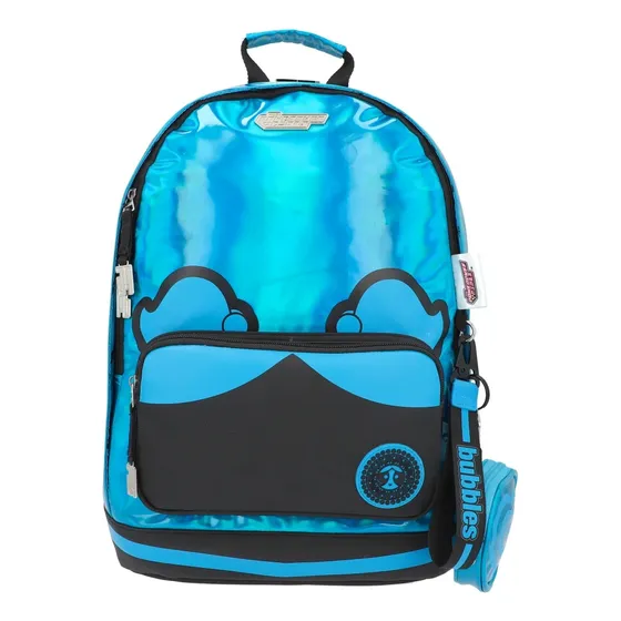 Mochila Chicas Super Poderosas Burbuja, Bellota Color Azul Diseño De La Tela Lisa