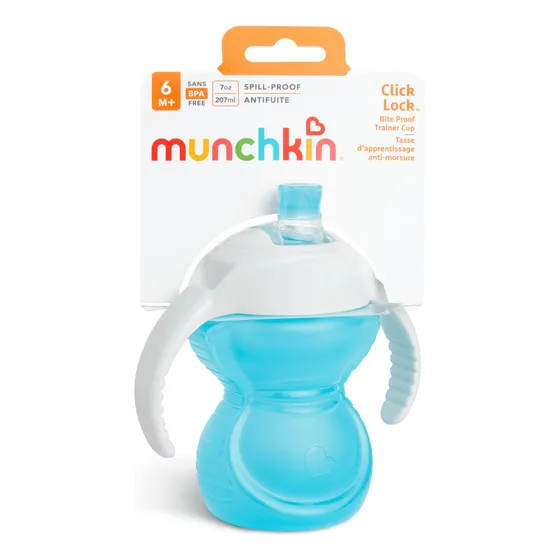 Vaso Entrenador Para Bebé De 7 Oz Azul Con Asas De Agarre