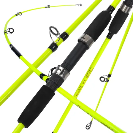 Vara Para Molinete Maciça Sougayilang 1,80m 2,10m 12kg Amarelo Claro Vara Para Molinete 1,80m