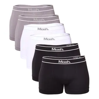 Kit 6 Cuecas Boxer Masc 711.18 Microfibra Sem Costura Mash Kit 6 Cuecas Boxer Masc 711.18 Microfibra Sem Costura Mash