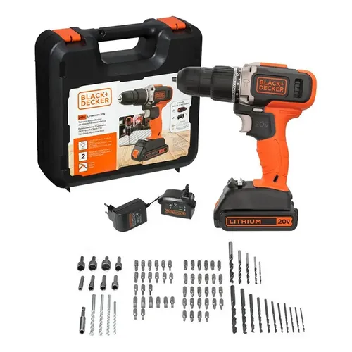 Parafusadeira e Furadeira de Impacto 10mm BLACK+DECKER BCD704C1KA