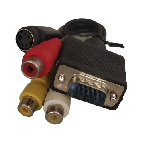 Convertidor Vga Macho Con Salida Para Rca Y Super Vídeo Hemb