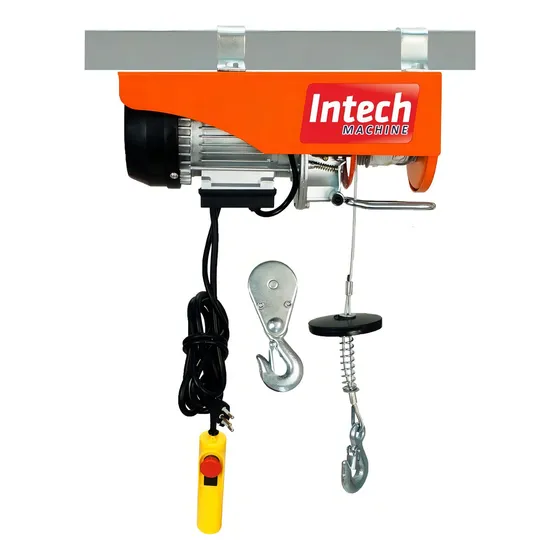 Guincho Talha Elétrica 100/200kg Elevação 12m Elev200 Intech Cor Laranja 220V