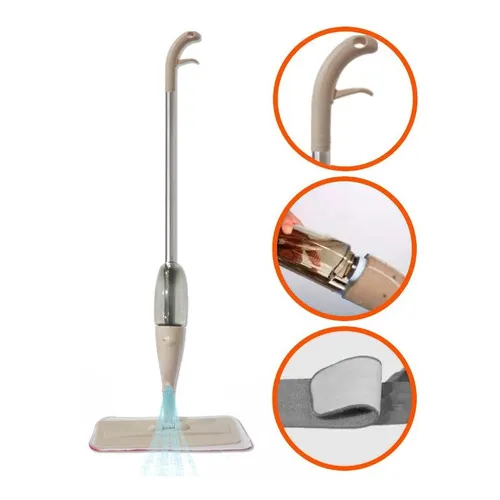Mopa Spray Automatica Trapeador Lampazo Rociador Pc Color Beige