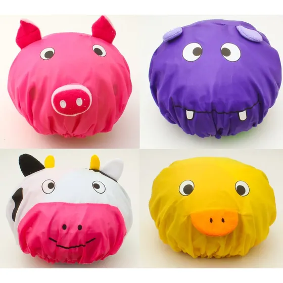 Gorras De Ducha 3d Para Niños En Paquete De 4