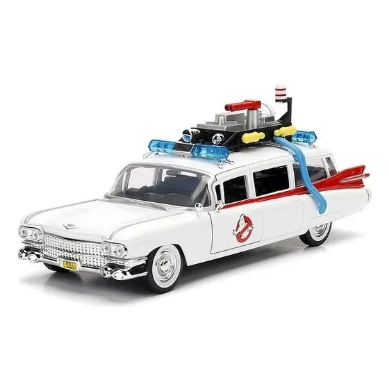 Jada Coleccionable Carro Cadillac Cazafantasmas Esc 1:24 Color Blanco