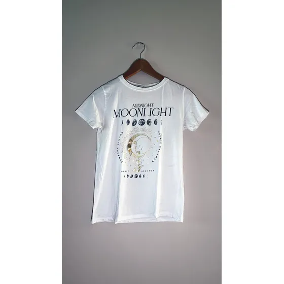 Blusa Marca Stradivarius Mujer, Fases Lunares. Moda Circular