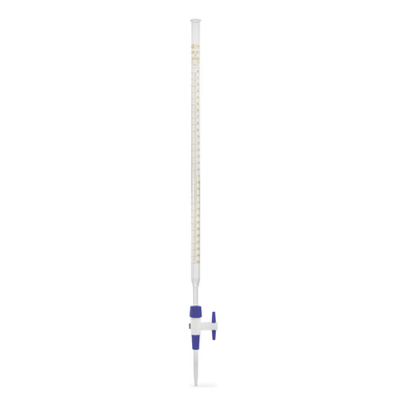 Bureta Recta Desarmable Llave Teflon 50ml Glassco Bureta Recta Desarmable Llave Teflon 50ml Glassco