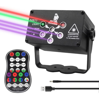 Luces Fiesta Laser Dj Recargable Estroboscopica Proyector Luces Fiesta Laser Dj Recargable Estroboscopica Proyector