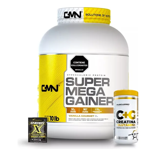 Supermega Gainer (whey Protein) 10 Lbs + Creatina