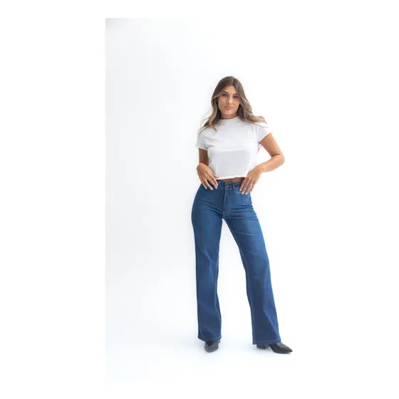 Jean Wide Leg Elastizado Torine - Nicoleta