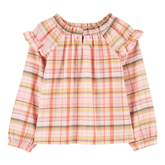 Blusa De Algodón Diseño A Cuadros Carters 2p895010
