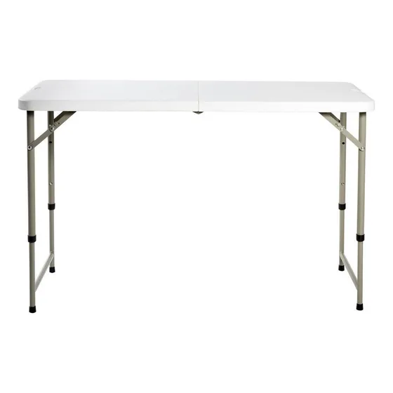 Mesa Plegable Tipo Maleta 120 Cm Klimber Color Blanco