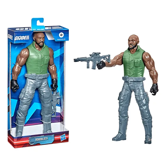 Figura Acción Gi Joe Muñeco Roadblock + Accesorio Hasbro 