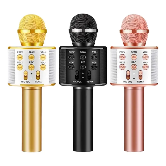 Micrófono Inalámbrico Bluetooth Altavoz Hifi Karaoke Recarga