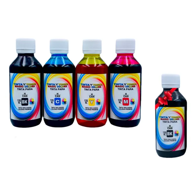 Tinta Dye Universal Compatible Para Hp Y Canon 125ml