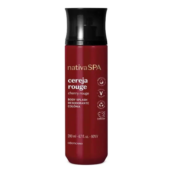 Oboticario Nativa Spa Cereja Rouge Body Splash 200 Ml