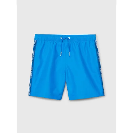 Traje De Baño Niño Logo Tape Azul Calvin Klein