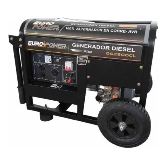 Generador-planta Europower 2,5 Kva. 110-220v. Manual. Diesel