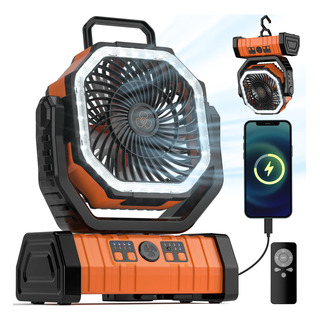 Ventilador De Acampamento Vosfeel 20000mah, Bateria Com Lant Ventilador De Acampamento Vosfeel 20000mah, Bateria Com Lant