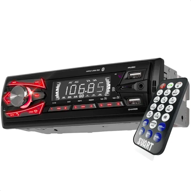 Aparelho De Som Player Automotivo Com Radio E Bluetooth Sd