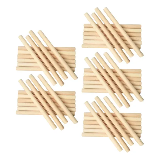 . 50 Piezas De Varillas Para Espigas, Palos De Madera 10cm