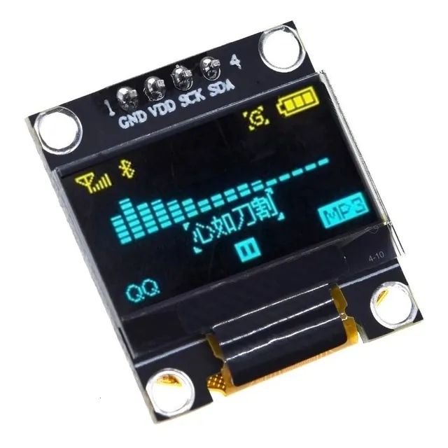 Oled Display Ldc 0,96 128×64 I2c Bajo Consumo Amarillo-azul