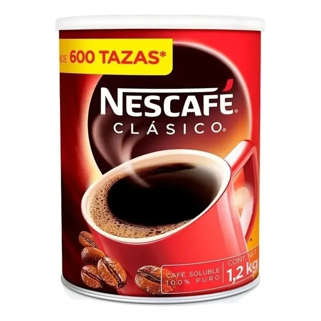 Nescafé Clásico Café Soluble De 1.2kg Rinde 600 Tazas