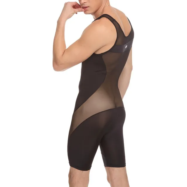 Az. . Body/singlet Greco Romano Con Mesh Hombre Sexy