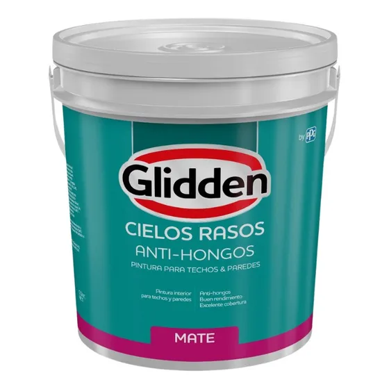 Pintura Cielorraso Anti Hongos Interior - 18l Glidden Renner
