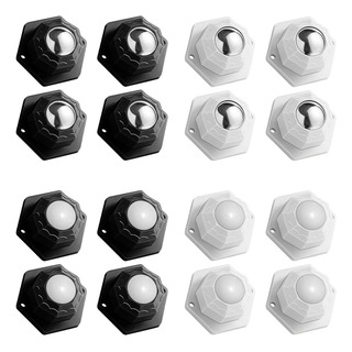 4 Pz Rueda Giratoria Plastico 360° Autoadhesivo 1 Cuenta 4 Pz Rueda Giratoria Plastico 360° Autoadhesivo 1 Cuenta