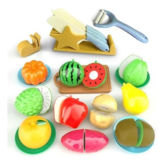 Juego Mini Chef Frutas Y Verduras 21 Piezas