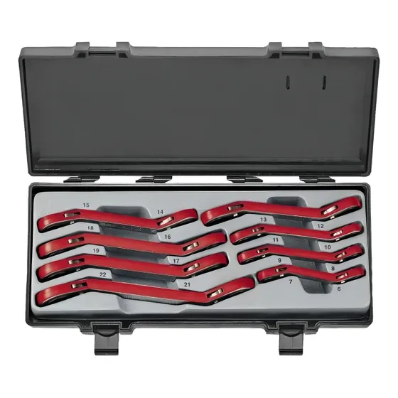 Juego Llaves Corona Chicharra 6 A 22mm 50811 Force Color Rojo