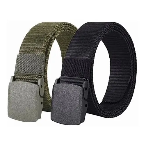Inturón Táctico Militar Ajustable Para Hombre, 2 Uds P/120cm