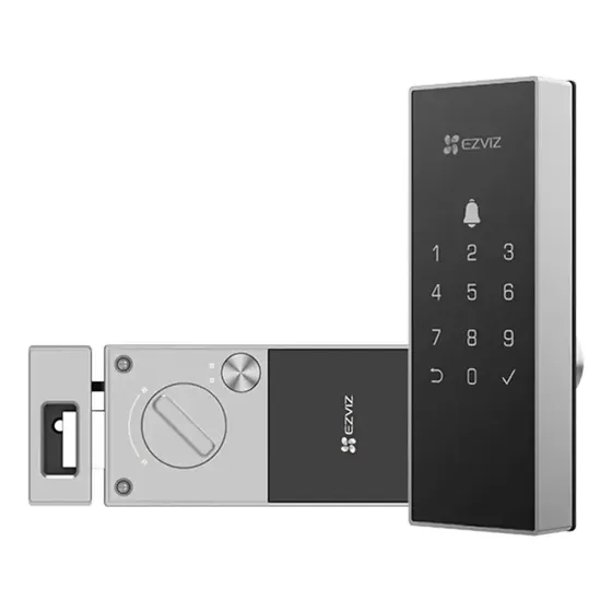 Ezviz Dl03 Cerradura Inteligente Rim Lock, Teclado Wifi Bt Color Negro\u002FGris | Cuotas sin interés