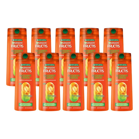 Pack Shampoo Garnier Fructis Goodbye Daños 200 Ml