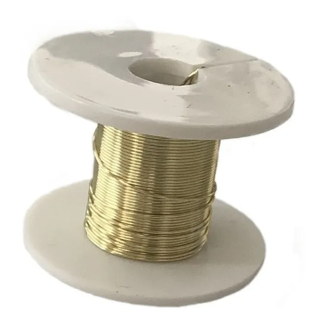Rollo De Alambre De Cobre 0.5 Para Engarzar , 15 Mts