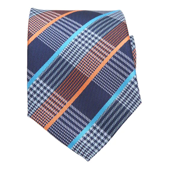 Corbata A Cuadros Para Hombre, Aproximadamente 57.5 Pulgadas