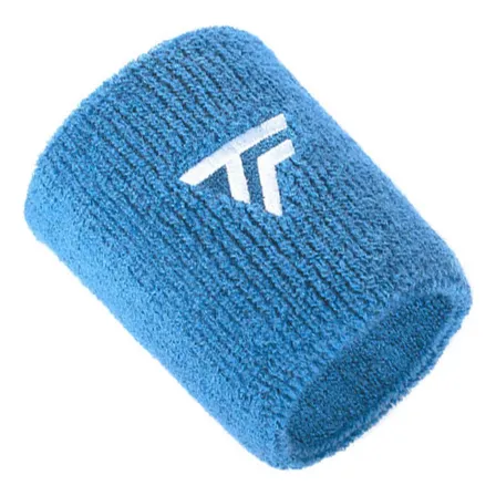 Muñequera Tecnifibre Larga Celeste X1