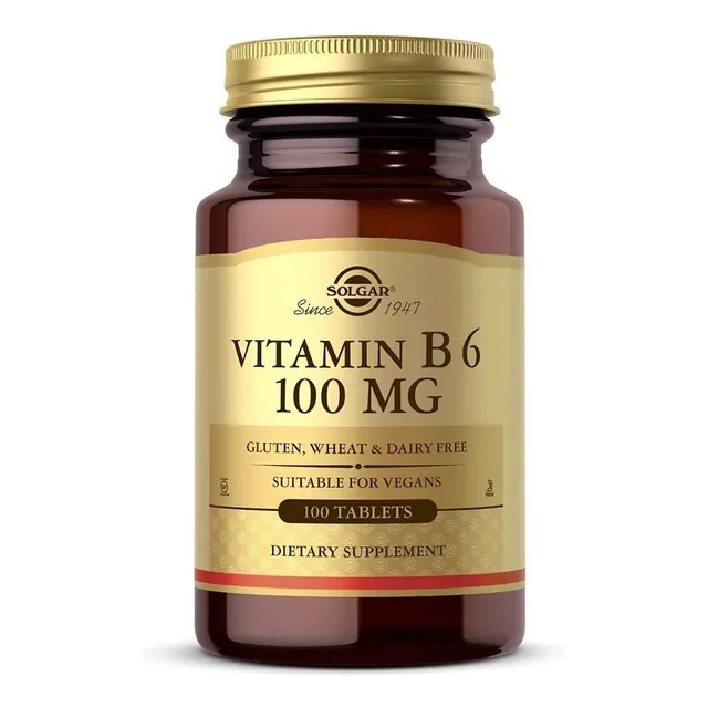Vitamina B6 100 Mg Solgar 100 Tabletas