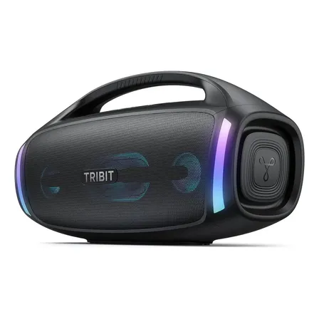 Caixa De Som Portátil Tribit Stormbox Blast 2 Bluetooth 200w, Com Karaokê E Ip67 Preto