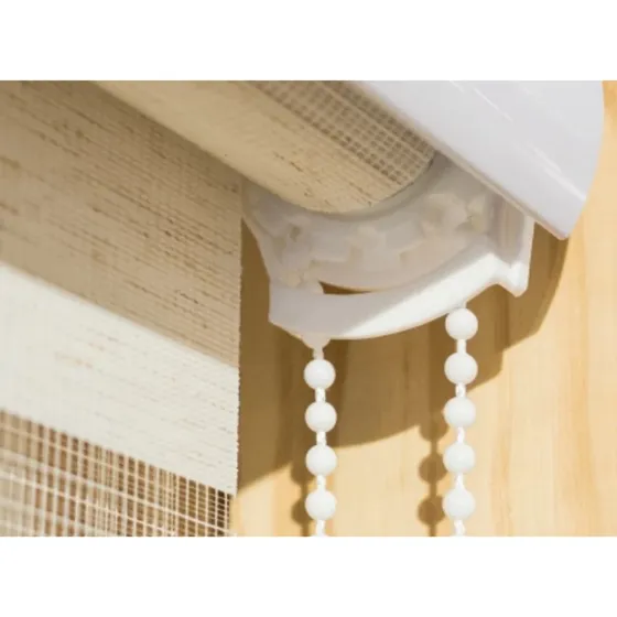 Cortina Roller Doble Modelo Zebra 80 X 210 Cm - Beige 1733