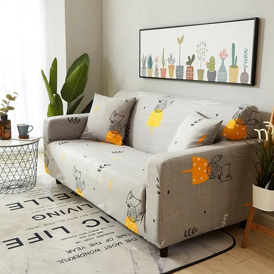 Funda Protector Para Sillón Sofá 3 Cuerpos Color Zorro