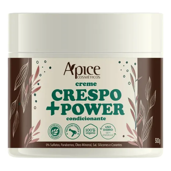 Apice Creme De Pentear Crespo Power 500g No Poo Apse