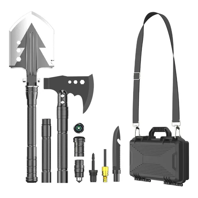 Set De Pala Para Senderismo Plegable Para Exteriores, Hacha