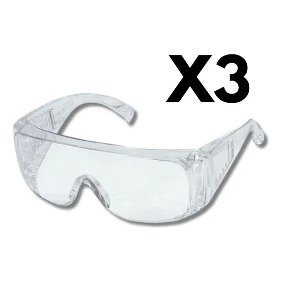Lentes Robusto De Seguridad Transparentes X3 Herra-ven